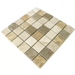 Travertin Mosaikfliesen Dustin Braun Beige Rot 8 Travertin Mosaikfliesen Dustin Braun Beige Rot -Mosafil Shop travertin mosaikfliesen dustin braun beige rot 3 76