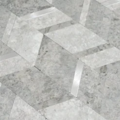 Alternative view of Vinyl Mosaikfliesen Meridian Steinoptik Grau Silber