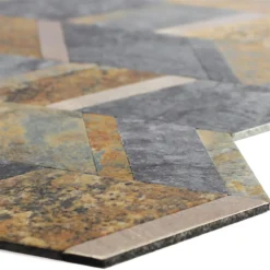 Vinyl Mosaikfliesen Meridian Steinoptik Rustik Braun