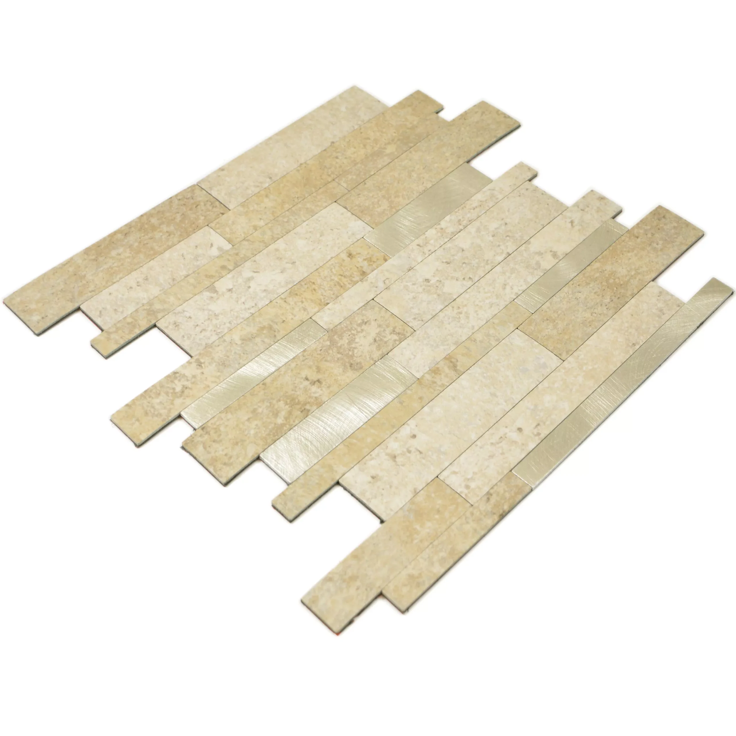 Vinyl Mosaikfliesen Mirbach Selbstklebend Beige Gold 5 Vinyl Mosaikfliesen Mirbach Selbstklebend Beige Gold – Bild 3