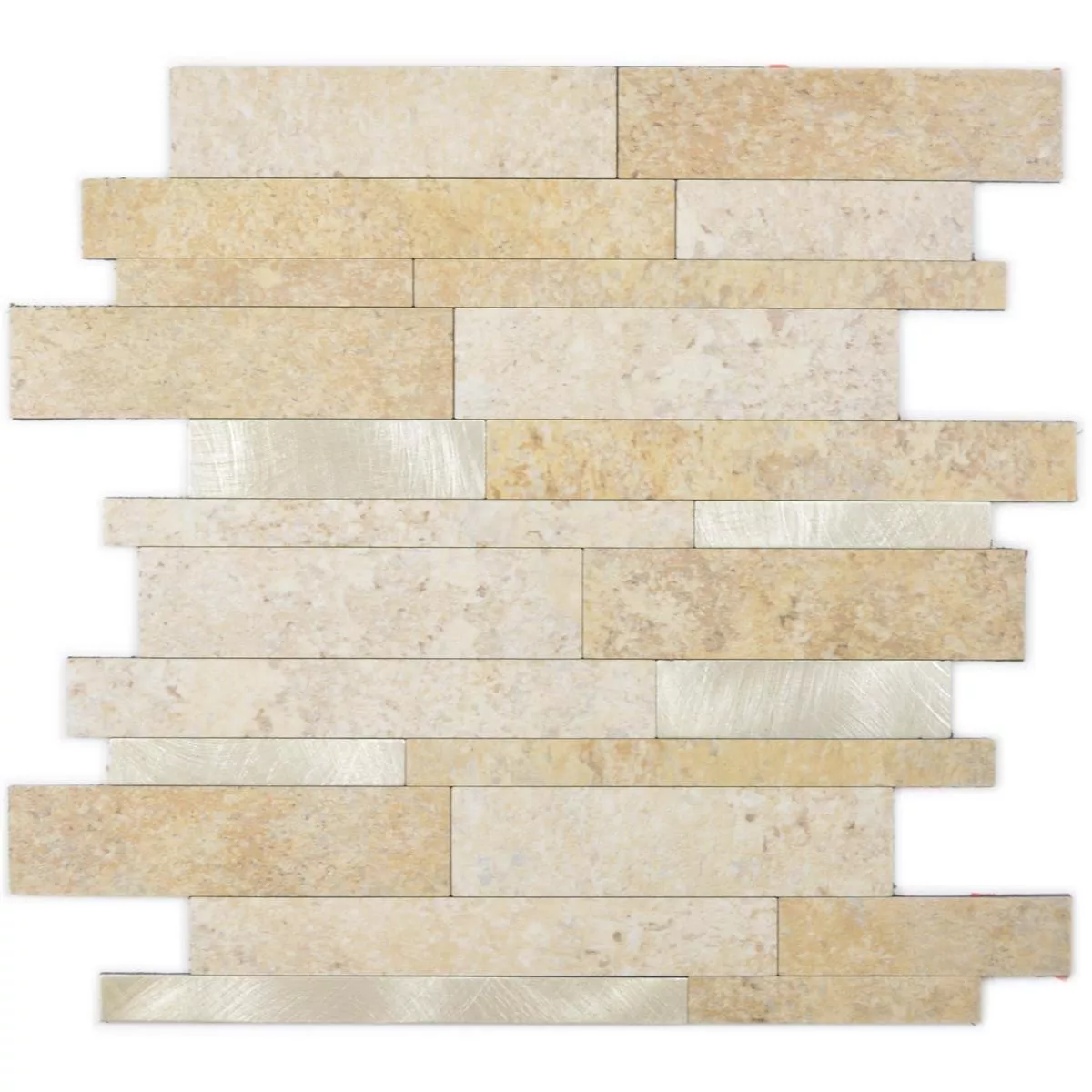 Vinyl Mosaikfliesen Mirbach Selbstklebend Beige Gold 6 Vinyl Mosaikfliesen Mirbach Selbstklebend Beige Gold – Bild 4