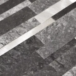 Alternative view of Vinyl Mosaikfliesen Mirbach Selbstklebend Schwarz Silber