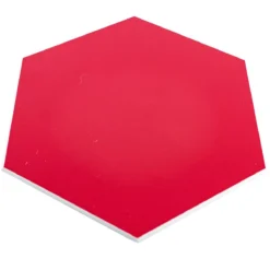 Vinyl Sechseck Wandfliese Century Selbstklebend Rot