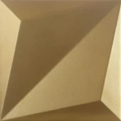 Wandfliesen Skyline 3D Origami Matt Gold