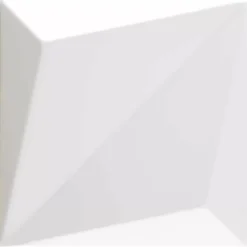 Wandfliesen Skyline 3D Origami Matt Weiß