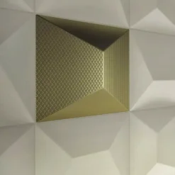 Wandfliesen Skyline 3D Cloud Exklusiv Strukturiert Gold 9 Wandfliesen Skyline 3D Cloud Exklusiv Strukturiert Gold -Mosafil Shop wandfliese skyline techno gold exlusiv 25x25cm 04 jpg 1