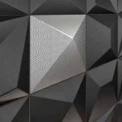 Wandfliesen Skyline 3D Techno Exklusiv Strukturiert Silber -Mosafil Shop wandfliese skyline techno silber 25x25cm 04 jpg 2