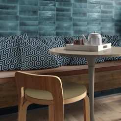 Wandfliesen Arosa Glänzend Gewellt Pazifikblau 6x25cm -Mosafil Shop wandfliesen arosa glaenzend gewellt pazifikblau 6x25cm 4 11