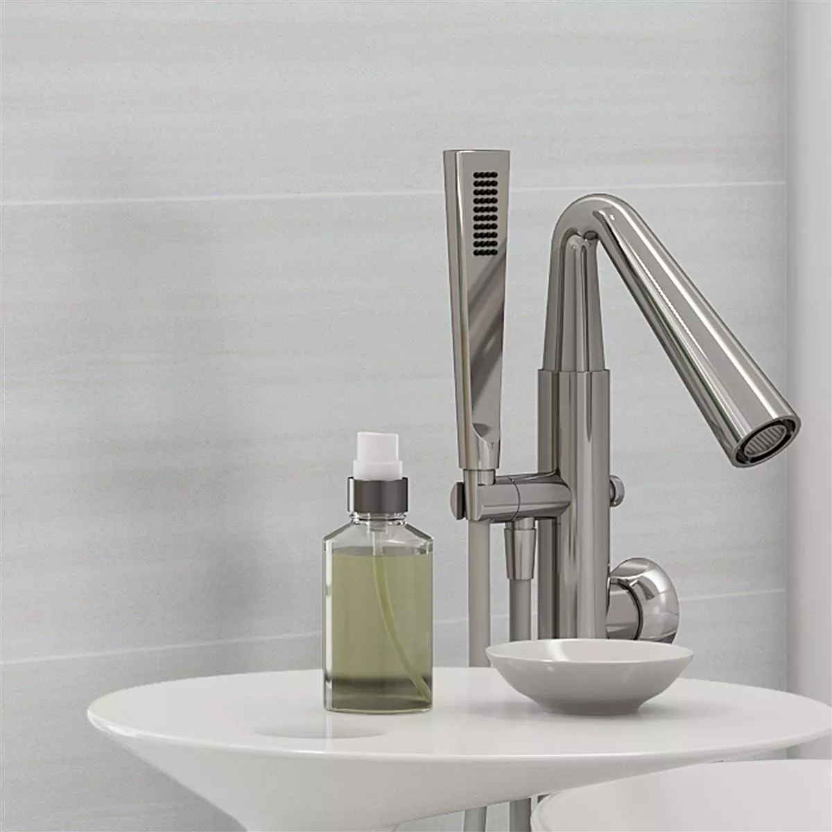 Wandfliesen Aruba Grau Matt Rektifiziert 30x90cm 6 Wandfliesen Aruba Grau Matt Rektifiziert 30x90cm – Bild 4