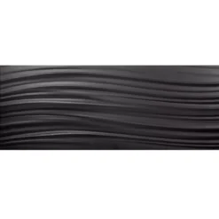 Wandfliesen Freetown Gewellt Matt 15x40cm Schwarz