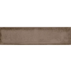 Wandfliesen Maestro Gewellt Glänzend Braun 7,5x30cm