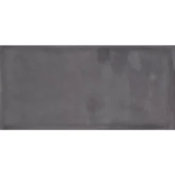 Wandfliesen Mogadischu 7,5x15cm Anthrazit Glänzend