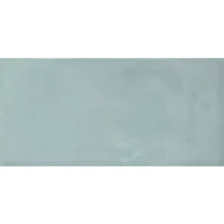 Wandfliesen Mogadischu 7,5x15cm Hellblau Glänzend