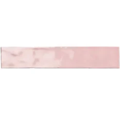 Wandfliesen Montreal Gewellt Pink 5x25cm