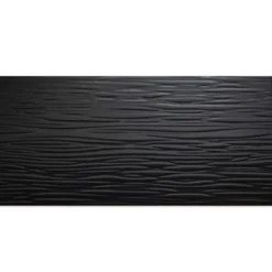 Wandfliesen Norway Strukturiert Glänzend 25x50cm Schwarz