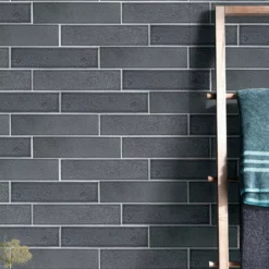 Wandfliese Open Air Gewellt 6x24cm Grau -Mosafil Shop wandfliesen openair grau 24x60cm 03 b9cb