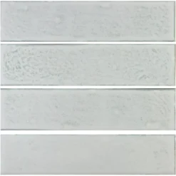 Wandfliese Open Air Gewellt 6x24cm Weiß -Mosafil Shop wandfliesen openair weiss 24x60cm 02 7538