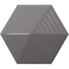 Wandfliesen Rockford 3D Hexagon 12,4x10,7cm Grau 2 Wandfliesen Rockford 3D Hexagon 12,4x10,7cm Grau -Mosafil Shop wandfliesen rockford 3d hexagon 12 4x10 7cm grau 1 60