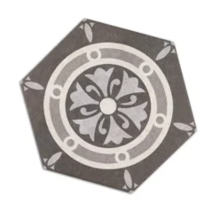 Alternative view of Zementfliesen Optik Hexagon Bodenfliesen Alicante Dekor Royal