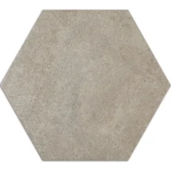 Zementfliesen Optik Hexagon Bodenfliesen Sechseck Atlanta Grau