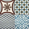 Zementfliesen Retro Optik Artemis Banco 45x45cm -Mosafil Shop zementfliesen retro optik artemis banco 45x45cm 1 33